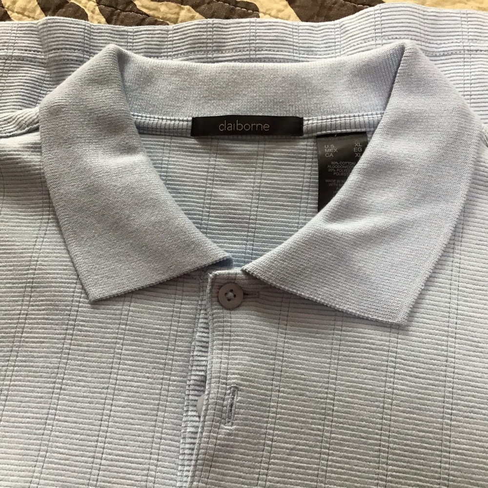 Claiborne men’s baby blue polo size XL